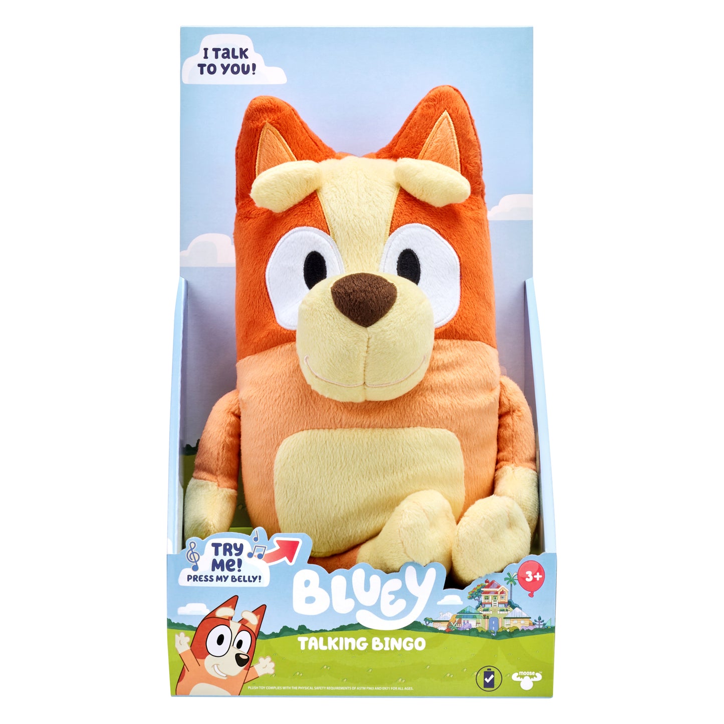 Bluey - Talking Bingo 12" Plush, Ages 3+