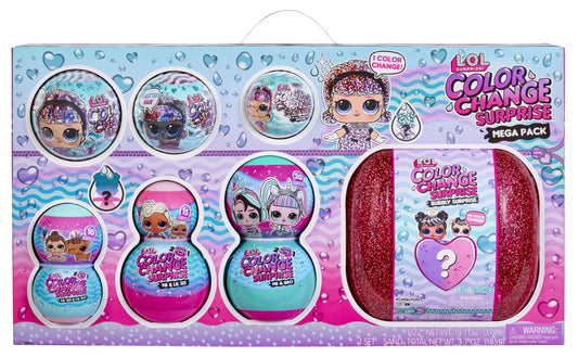 LOL Surprise Color Change Mega Pack Collectible Doll Exclusive w/ 70+ Surprises Age 4+