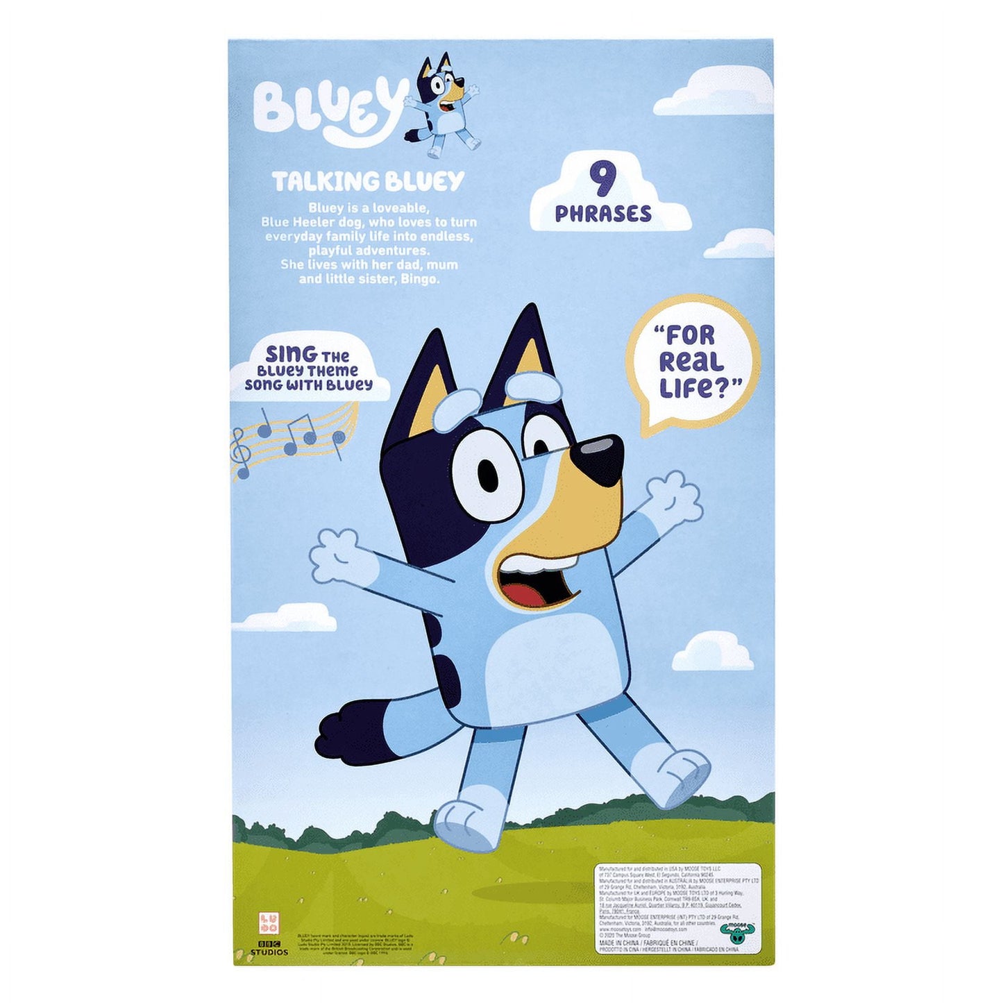 Bluey - 13" Talking Bluey Plush