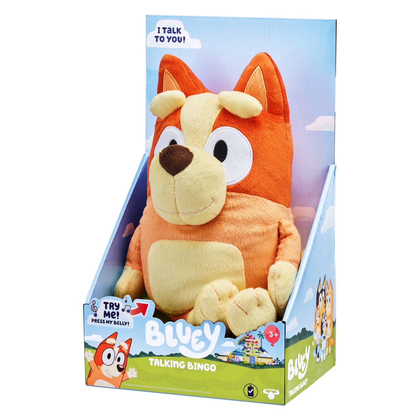 Bluey - Talking Bingo 12" Plush, Ages 3+